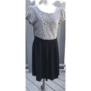 Nordstrom Semantiks Dress 6 Gray Black